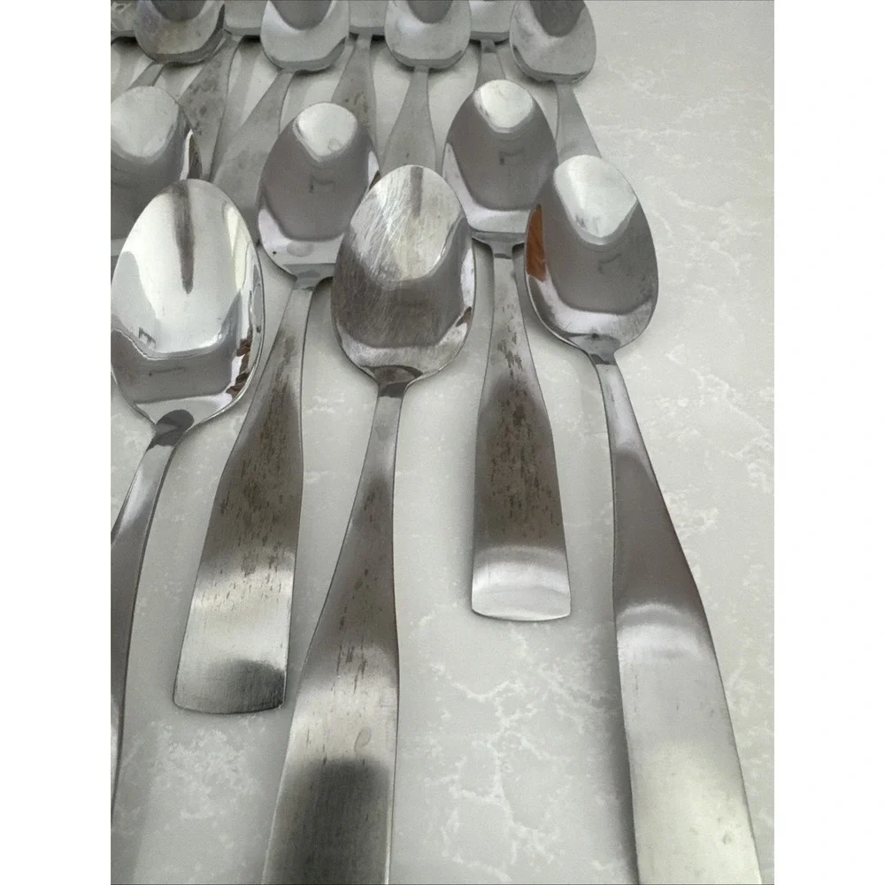Hampton‎ Forge Bristol Satin Finish Deco Flatware Set 62Pieces Fork Knives Spoon